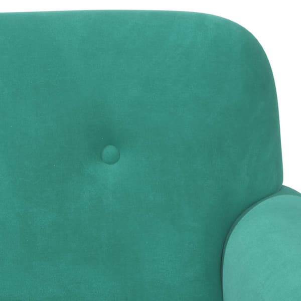 Loveseat med knapprapport Turkos 120 x 66 x 78 cm Sammet