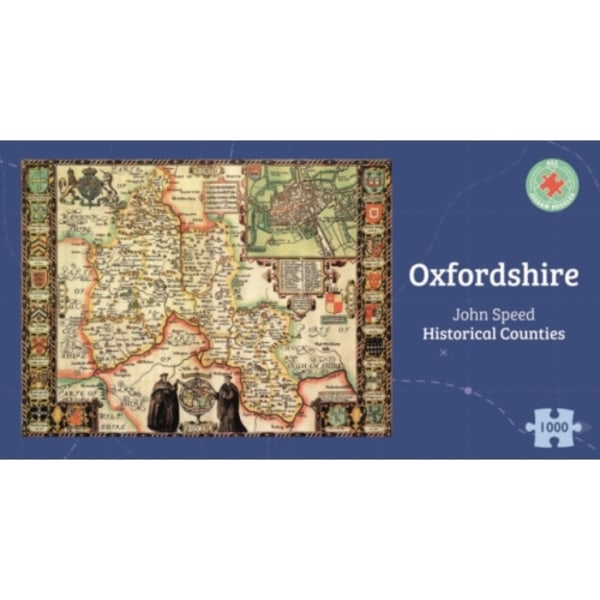 Oxfordshire Historical 1610 Map 1000 Piece Puzzle (häftad, eng)