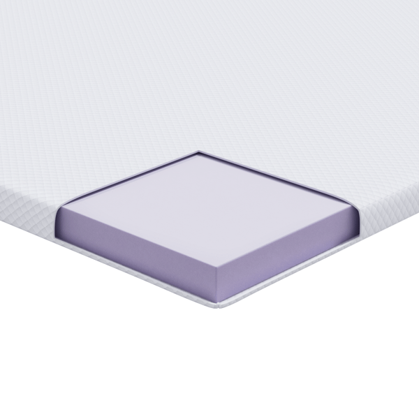 Memory foam madrass toppers 70 x 200 cm Thick Mjuk Vit