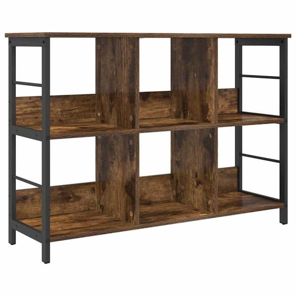 Hyllsystem Rökt ek 102 x 32 x 72,5 cm Konstruerat trä