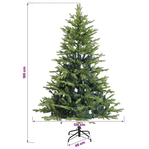 Plast Hingad Julgran 180 cm 300 LED-lampor Varmvit