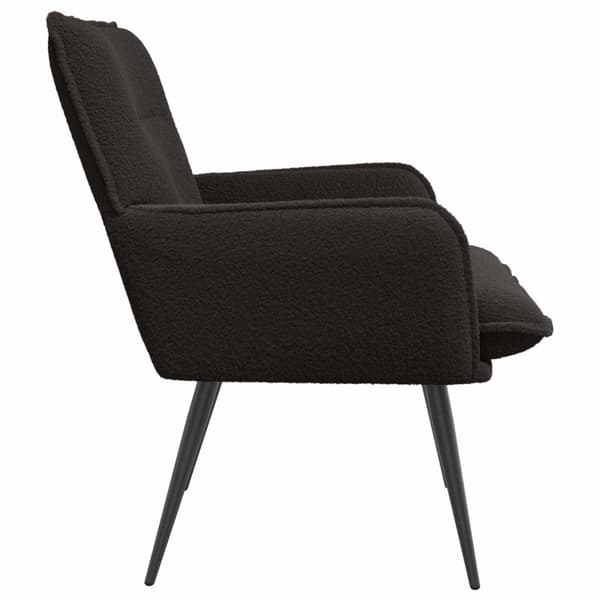 Fåtölj Svart Bouclé