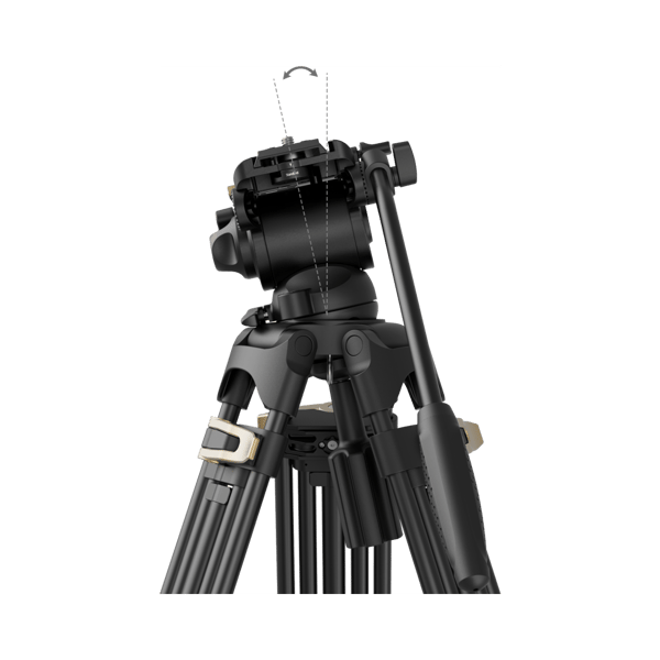 SmallRig 4686 Heavy-Duty Fluid Head Video Tripod Kit AD-01S