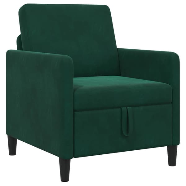 Soffa med förvaring Mörkgrön 72 x 78 x 87 cm Polyester