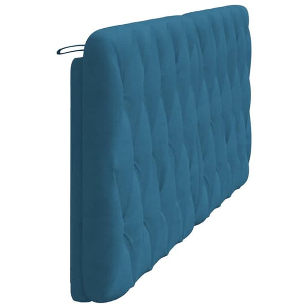 Headboard Cushion Blue 200 cm Velvet