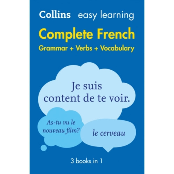 Easy Learning French Complete Grammar, Verbs and Vocabulary (3 books in 1) (häftad, eng)