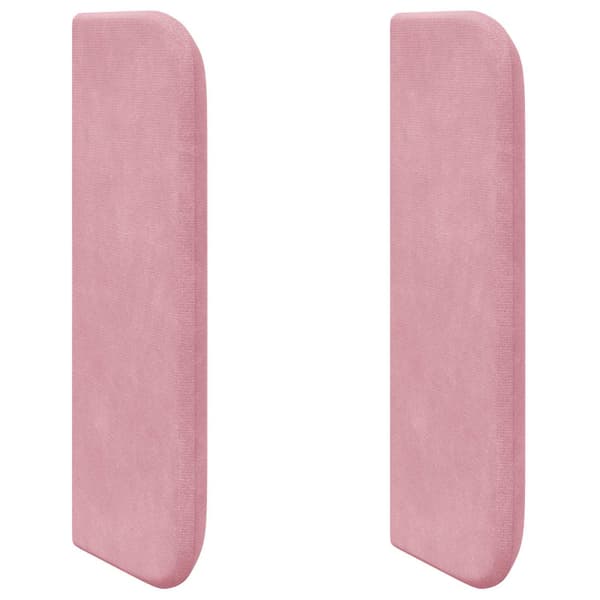 Sänggavel Öra Rosa Sammet