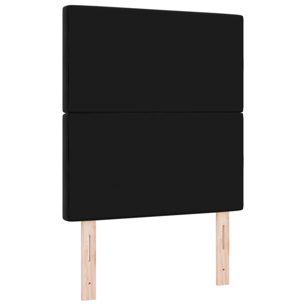 LED huvuddyna med LED-ljusslingor Svart 80 cm Sammet