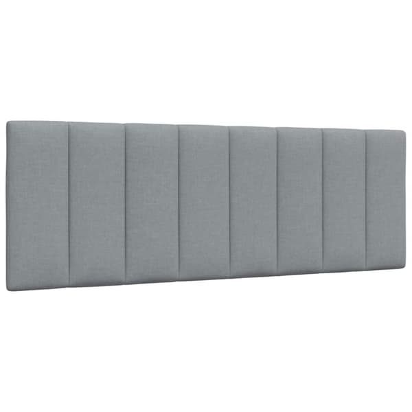 Bed Frame without Mattress "Hanko" Light Grey 120x200 cm Fabric