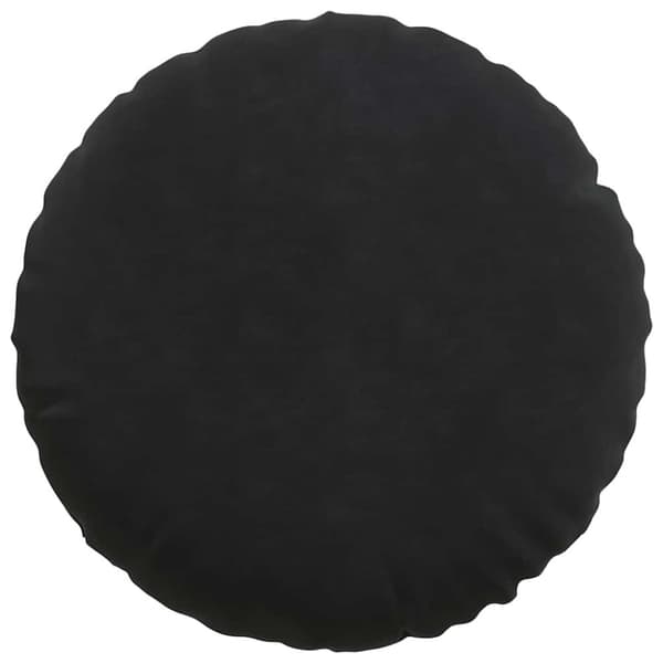 Sittkuddar 2 pcs Svart Ø 40 x 13 cm Sammet