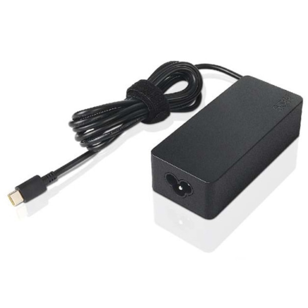 Lenovo 65W Standard AC Adapter (USB Type-C) - strömadapter - 65 Watt - Lenovo Campus - EU Svart