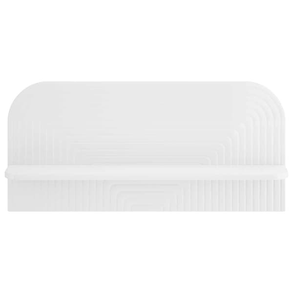 Vägg hylla 2 st Vit högglans 80,5 x 13,5 x 37,5 cm