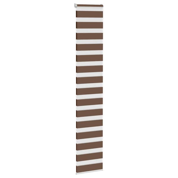 Rullgardin zebra brun 50x230 cm tyg bredd 45,9 cm polyester