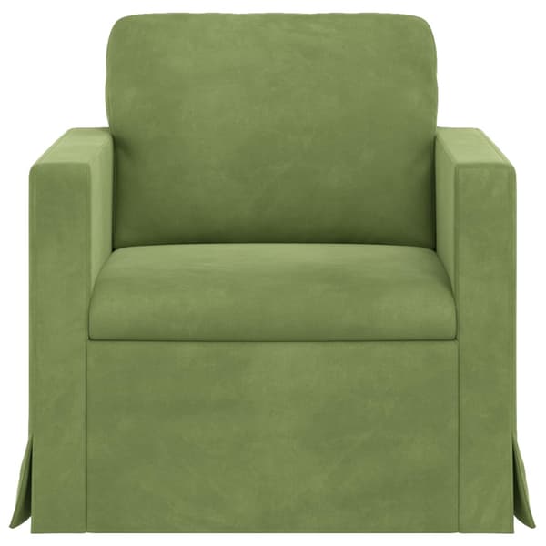 Soffa Ljusgrön 78 x 78 x 80 cm Sammet