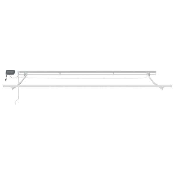 Utfällbar markis Beige 500 × 350 cm Tyger och Stål