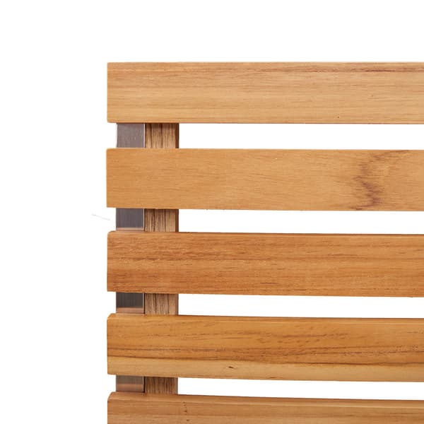 Trädgårdsmöbelset 5 pcs Brun Massivt teakträ