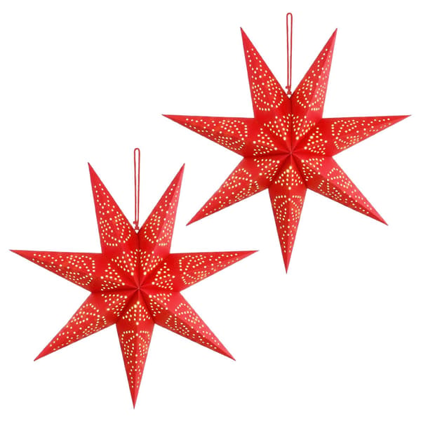 Julbelysning RAAHE 2 st 10 LED-lampor Varmvit 60 x 6 x 60 cm