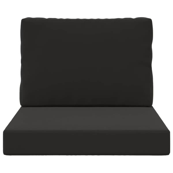 Utomhus Soffa Kudde 2 pcs Svart Polyester