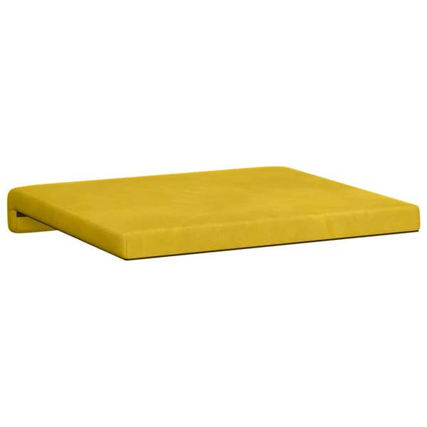 Bänk kudde 4 st Sammet Gul Djup 35 cm