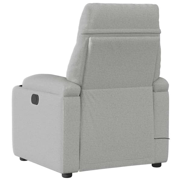 Massagefåtölj molngrå tyg