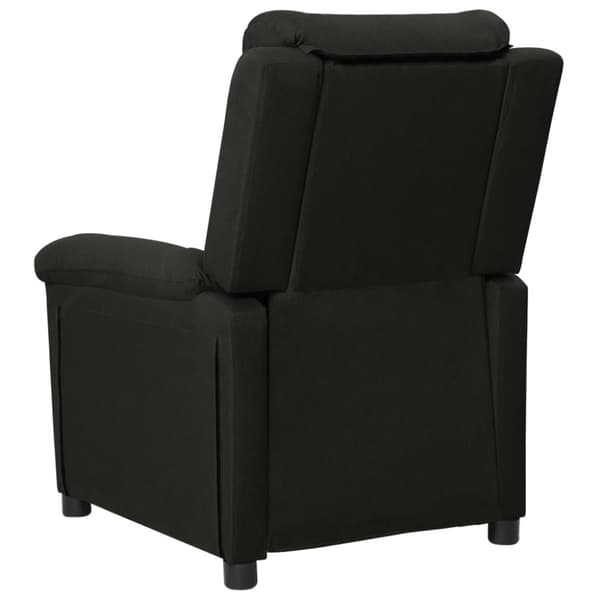 Elektrisk massagefåtölj svart tyg