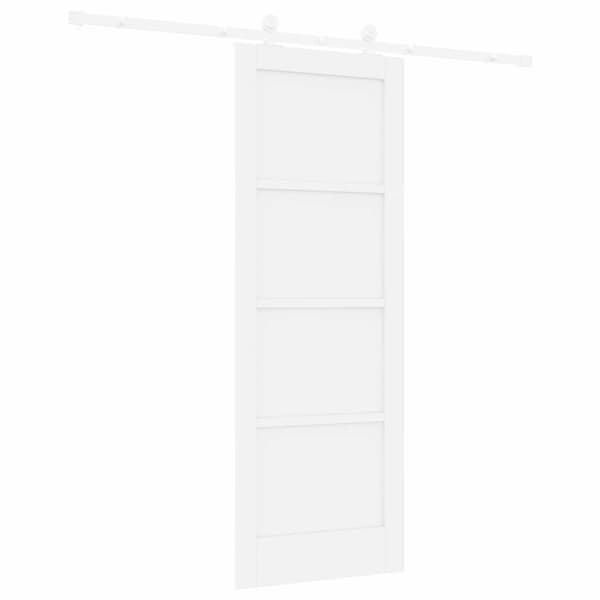 Skjutdörr 73,5 x 198,5 cm Konstruerat trä Vit