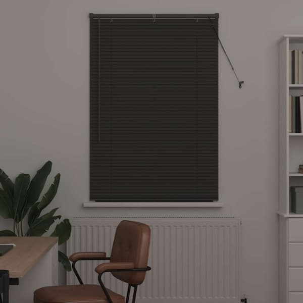 Persienner Mörkgrå 175 x 90 cm Aluminium