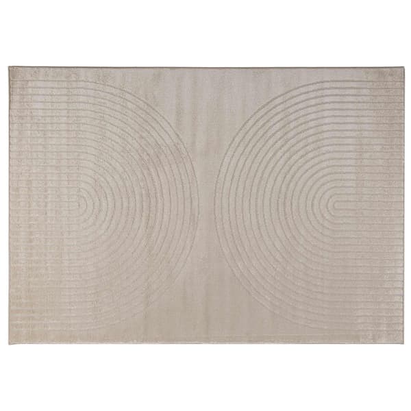 Områdesmattor Rektangulär GALATI Beige 170 x 120 cm Polyester