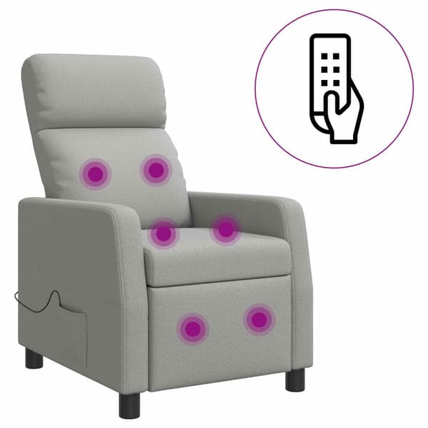 Massagefåtölj Moln Grå Tyg