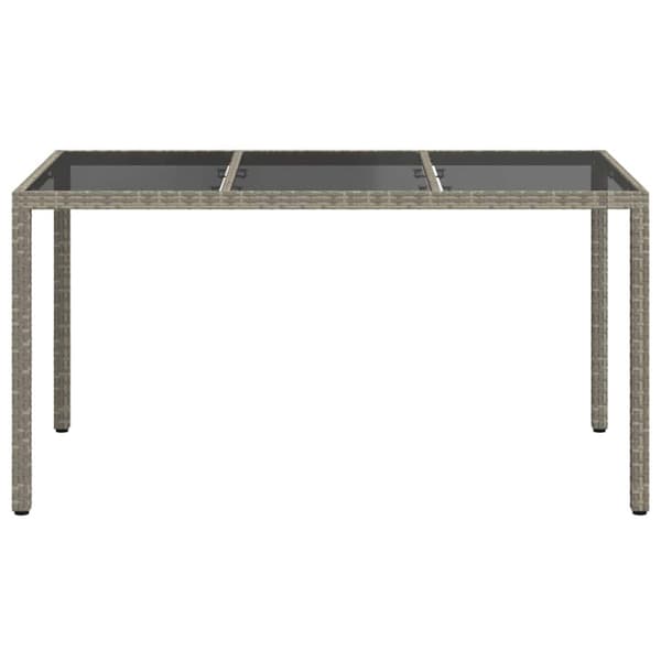 Trädgårdsbord Grå 150 x 90 x 75 cm konstrotting