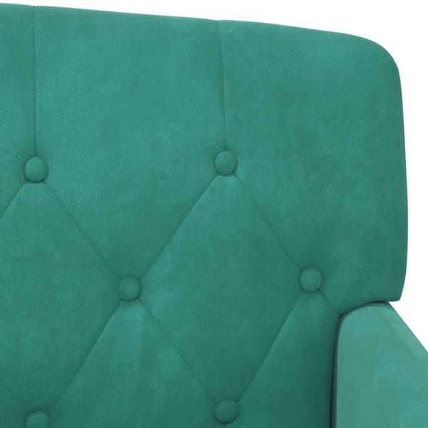 Loveseat med knapprapport Turkos 111 x 65 x 79 cm Sammet