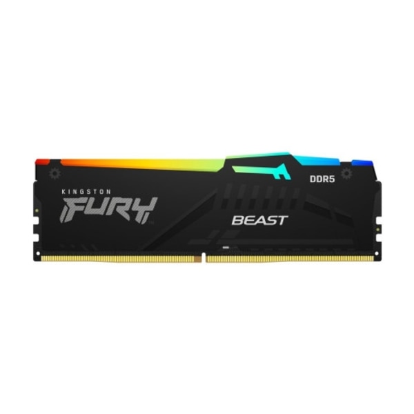 Kingston FURY Beast RGB - DDR5 - sats - 32 GB: 2 x 16 GB - DIMM 288-pin / PC5-44800 - ej buffrad
