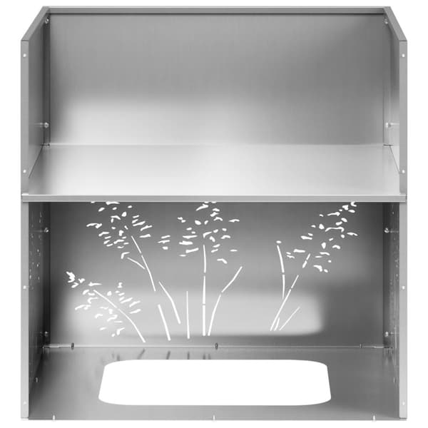 Trädgårdsplanterare Silver 50 x 50 x 49 cm Galvaniserat stål