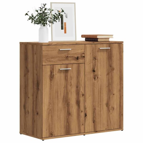 Skänk ek 80x36x75 cm konstruerat trä