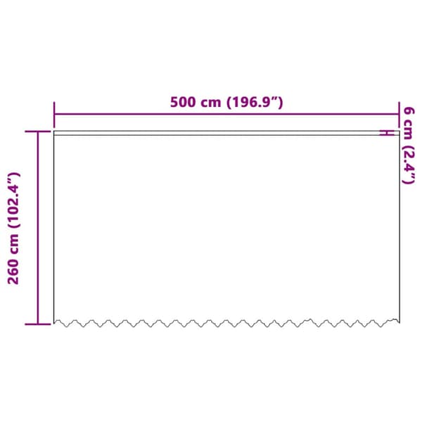 Spetsgardin med gardiner Blommor Vit 260 x 500 cm Polyester