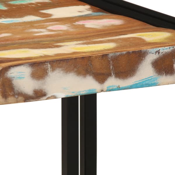 Kaffeebord Flerfärgsdesign 40 x 40 x 38 cm Solid återvunnen trä