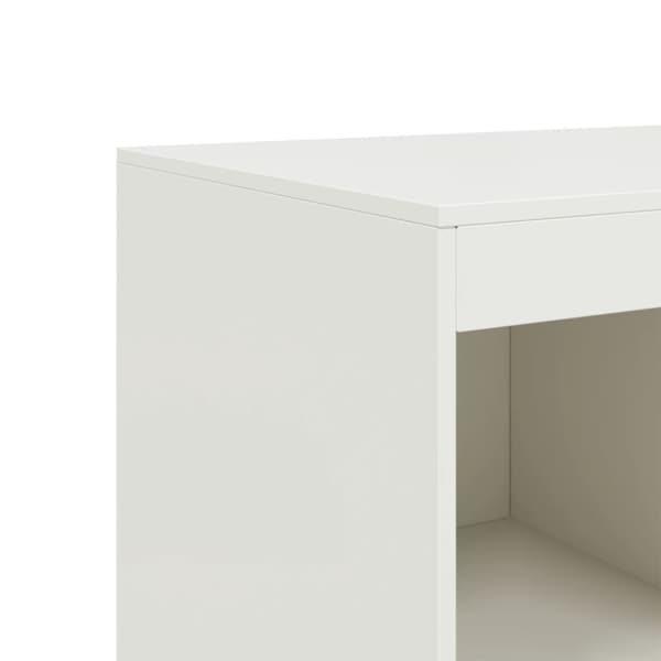 Högskåp vit 67x39x95 cm stål