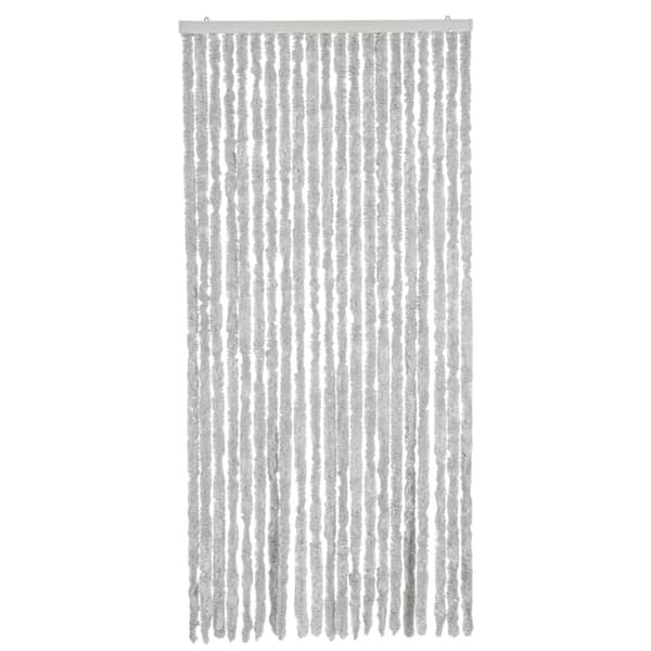 Insektsgardin grå 100x220 cm chenille