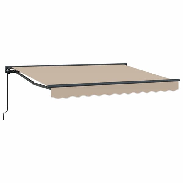 Manuell Utdragbar Markis Beige 3,5 x 2 m