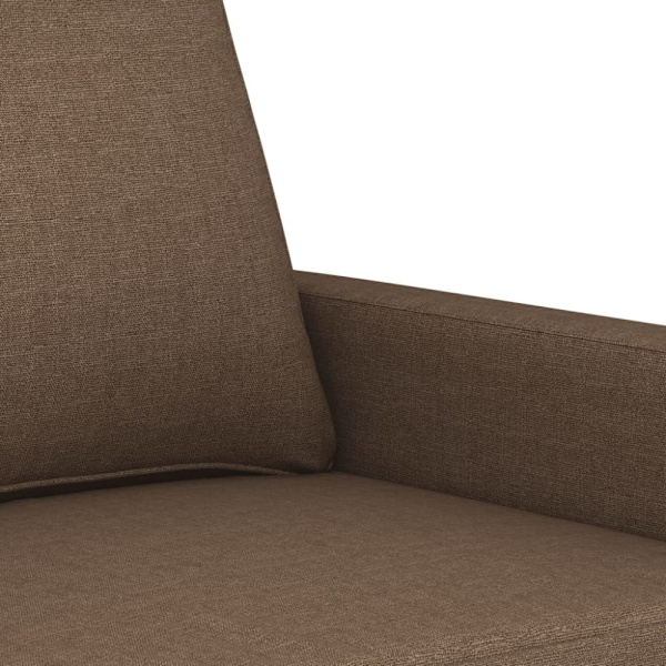2-sitssoffa brun 140 cm tyg