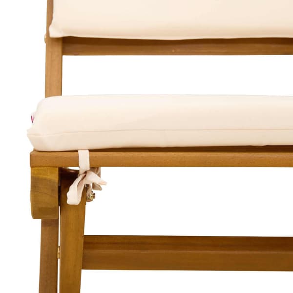 Utemöbler Bistro Stolar 4 pcs Gräddvit 38 x 46 x 85 cm