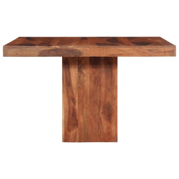 Matbord 120x120x77 cm massivt trä akacia