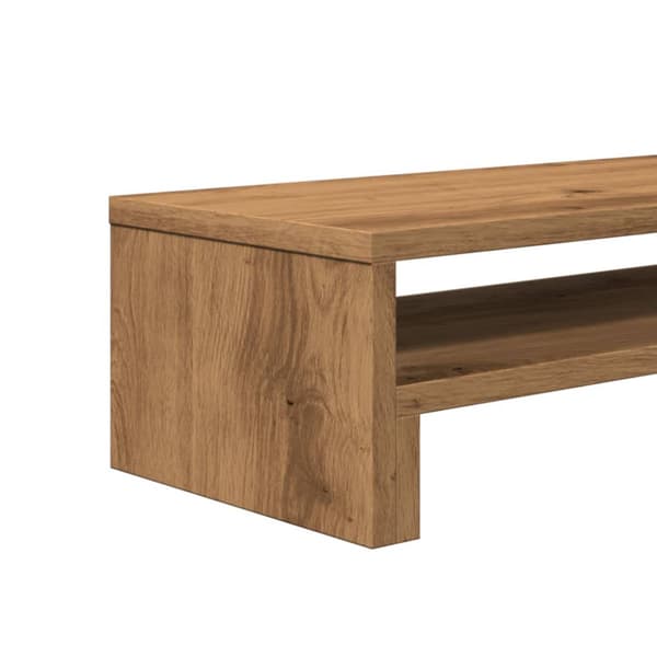 Skärmställ ek 54x22x15 cm konstruerat trä