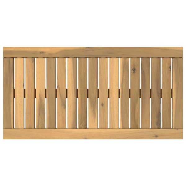 Bordsskiva 68,5 x 35 x 2 cm Rektangulär Massivt Akaciaträ Vit