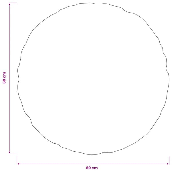 Kuddöverdrag 6 st HEERLEN Röd Ø 60 cm Polyester
