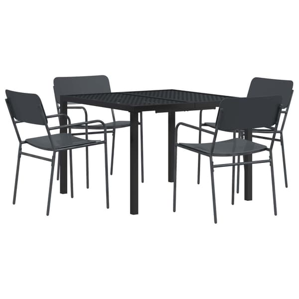 Utemöbelset 5 st Antracit Stål