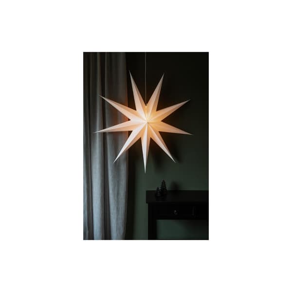 Pappersstjärna 7-uddig 78cm beige