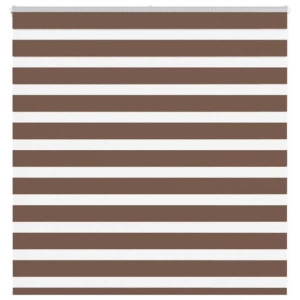 Rullgardin zebra brun 140x100 cm tyg bredd 135,9 cm polyester