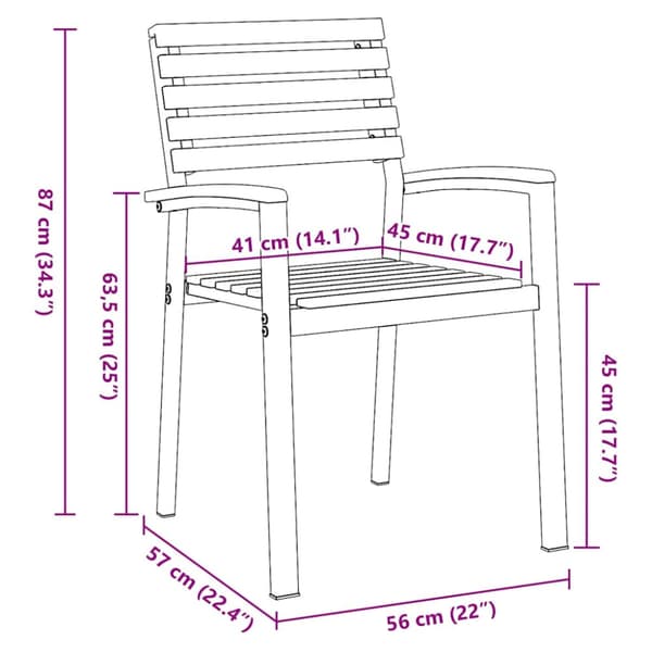 Trädgårdsmöbelset 5 pcs Grå Massivt Akaciaträ