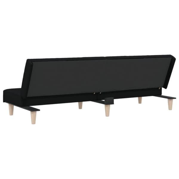 Bäddsoffa svart tyg